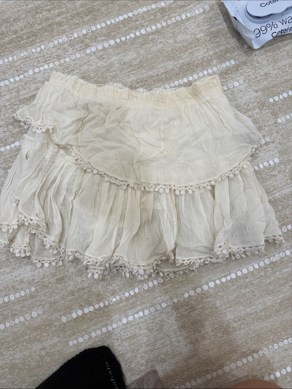 LoveShackFancy Layered Mini Skirt - Picture 3 of 4